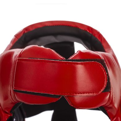 Боксерский шлем открытый черный PU ZELART BO-1349