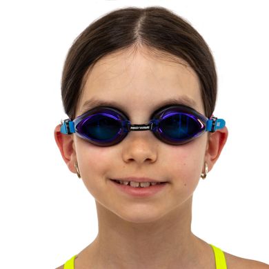 Очки для плавания юниорские радужные линзы MadWave AQUA RAINBOW JUNIOR M041505 цвет желтый