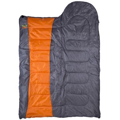 Спальный мешок туристический GreenCamp 450гр/м2 (230*75 см) GRC1009-OR, Оранжевый