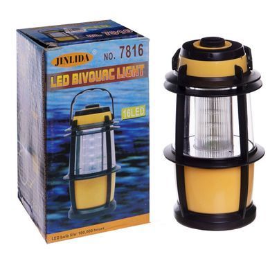 Фонарь кемпинговый Zelart TY-7816 17х7,5см оранжевый-черный