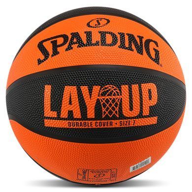 М'яч баскетбольний гумовий SPALDING STREET LAYUP 84548Z колір помаранчевий-чорний
