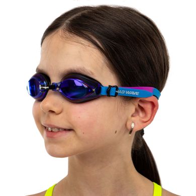 Очки для плавания юниорские радужные линзы MadWave AQUA RAINBOW JUNIOR M041505 цвет желтый