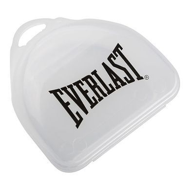 Капа для бокса и единоборств одночелюстная для взрослых Everlast Evergel в футляре Черно-оранжевый E1400009