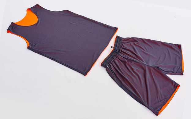 Форма баскетбольная мужская двусторонняя сетка Lingo оранжевая LD-8300, 165-170 см