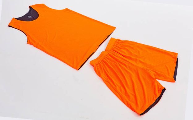 Форма баскетбольная мужская двусторонняя сетка Lingo оранжевая LD-8300, 165-170 см