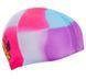 Шапочка для плавания силиконовая юниорская MadWave MULTI JUNIOR M054901 цвет голубой-розовый