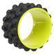 Колесо для йоги масажне Wheel Yoga Zelart FI-6205 колір чорний-салатовий