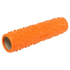 Роллер массажный цилиндр (ролик мфр) 45см Grid Spine Roller Zelart FI-9388 цвет оранжевый