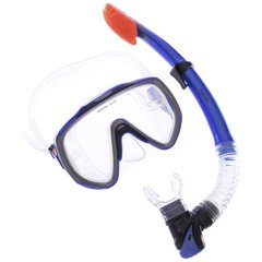 Набор для подводного плавания маска и тубка Zelart M167-SN124-SIL, Синий