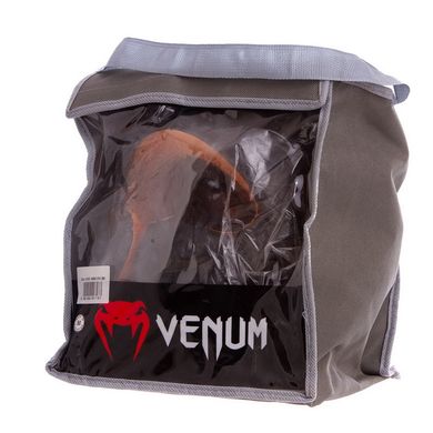 Шлем боксерский кожаный черный VENUM BO-6652