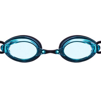 Очки для плавания стартовые MadWave STREAMLINE M045701, Черно-голубой