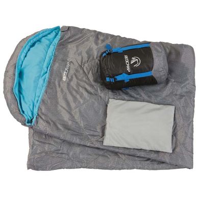 Спальник туристический REDCAMP (220*75 см) с подушкой 1,3 кг RC484/2-13BG, серый