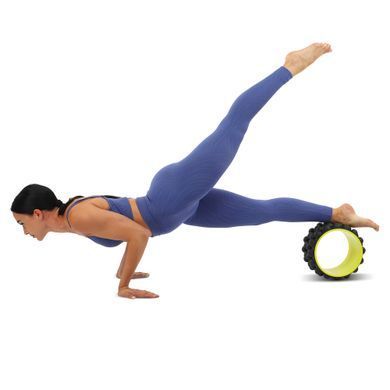 Колесо для йоги масажне Wheel Yoga Zelart FI-6205 колір блакитний