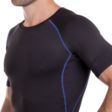 Компрессионный комплект белья футболка + шорты черно-синий LD-1103-LD-1502, L