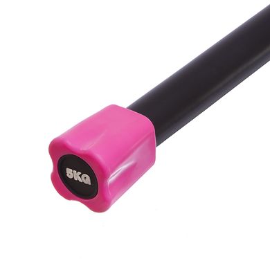 Бодибар, гимнастическая палка Body Bar 5кг (120 см) FI-0274-5, Розовый