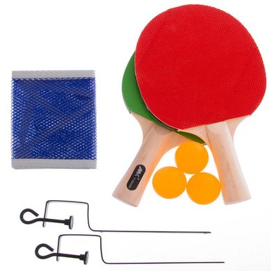 Набор для тенниса настольного 2 ракетки, 3 мяча, сетка с креплением MK 0217