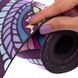 Йога коврик двухслойный каучуковый 3мм Record FI-5662-50, Фиолетовый