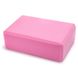 Кирпич для йоги йога-блок (23х15,5х8 см) SP-Planeta FI-5951, Розовый