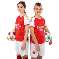 Форма футбольная детская с символикой футбольного клуба ARSENAL домашняя 2024 Zelart CO-6276 размер 20, возраст 6лет, рост 110-115