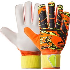 Перчатки вратарские юниорские с защитными вставками на пальцы VCY оранжевые FB-931B, 5