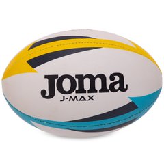 Мяч для регби Joma J-MAX 400680-209 цвет белый-желтый-синий