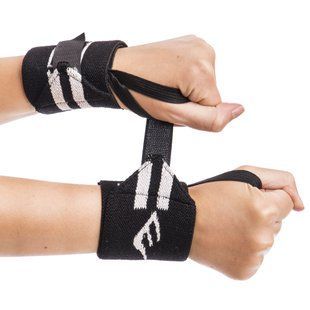 Бинти кистьові для жиму STRENGTH WRIST WRAPS ELS BC-6165 2шт чорний