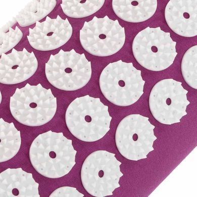 Валик масажний (Acupressure mat) Аплікатор Кузнєцова Zelart FI-1710 колір малиновий