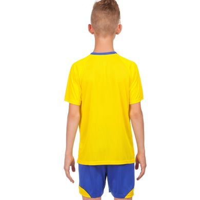 Форма футбольная подростковая Lingo желто-синяя LD-5022T, рост 125-135