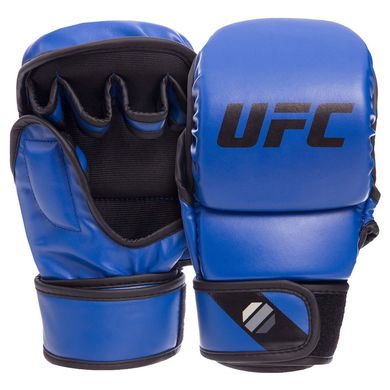 Перчатки гибридные ММА PU UFC Contender синие L/XL UHK-69148, 8 унций
