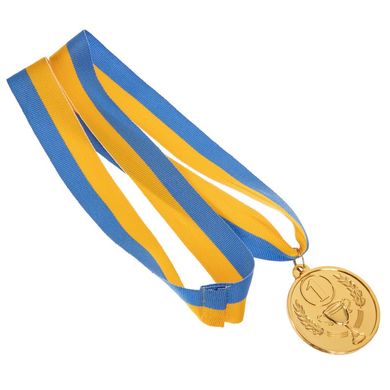 Медаль спортивная с лентой (1 шт) BOWL d=50 мм C-3180, 1 место (золото)