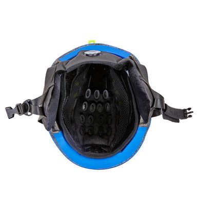 Шлем горнолыжный с механизмом регулировки MOON MS-96 синий M (55-58)