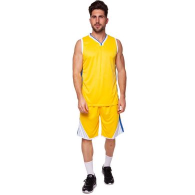 Форма баскетбольная мужская SP-Sport Аttacking желтая CO-5970, XL (46-48)