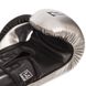 Боксерские перчатки ZELART серебряные на липучке PU BO-1384, 10 унций