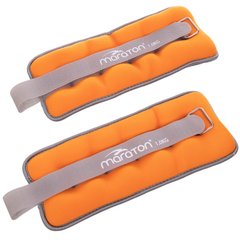 Обтяжувачі-манжети для рук та ніг 2 кг (2 x 1кг) MARATON FI-2858-2, Оранжевый