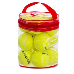 Набор мячей для большого тенниса Weilepu (12шт) 901-12