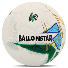 Мяч футбольный HYBRID BALLONSTAR FB-4354 цвет белый-зеленый