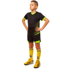 Футбольная форма подростковая Lingo черная LD-5018T, рост 125-135
