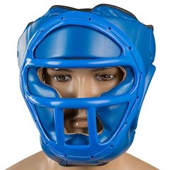 Шлем для бокса закрытый с маской синий EVERLAST EV-5010