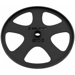 Блины диски стальные для становой тяги Deadlift Pulling Weight Plates Zelart TA-6961-20 20кг черный
