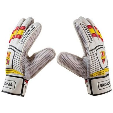 Вратарские перчатки с защитными вставками на пальцы Latex Foam FC BARCELONA GG-BR, 8