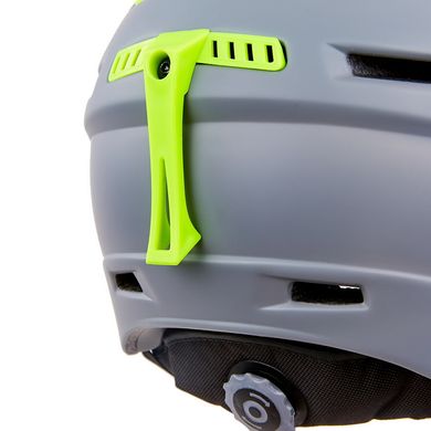 Шлем горнолыжный с механизмом регулировки MOON MS-96 серый M (55-58)