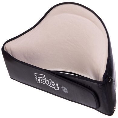 Пояс тренера кожаный FAIRTEX BPV1 черный-белый