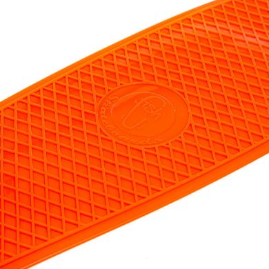 Скейтборд пластиковый Penny Original FISH 56 см однотонная дека SK-401-35, Оранжевый