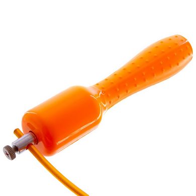 Скакалка со счетчиком и стальным тросом 2,7м FI-4385, Оранжевый