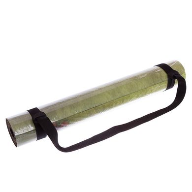Коврик для йоги и фитнеса двухслойный каучуковый 3мм Record FI-5662-49, Зелёный