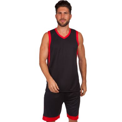 Форма баскетбольная мужская Lingo черная LD-8017 (OF), 160-165 см