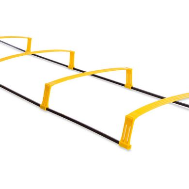 Координационная лестница дорожка с барьерами 4,3м (12 перекладин) C-4892-12, Жёлтый
