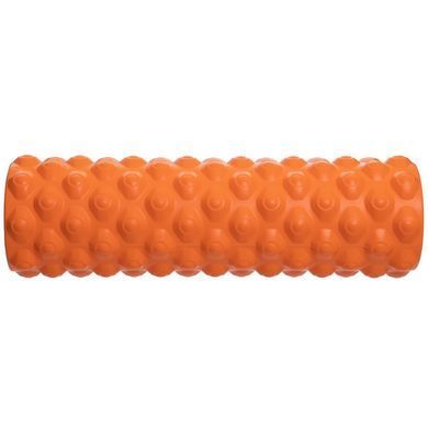 Ролер масажний циліндр (ролик мфр) 45см Grid Bubble Roller Zelart FI-6672-BUBBLE колір салатовий