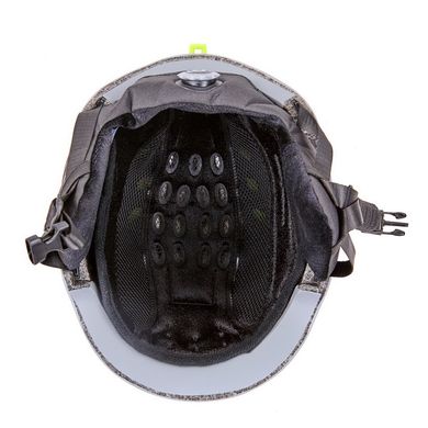 Шлем горнолыжный с механизмом регулировки MOON MS-96 серый M (55-58)