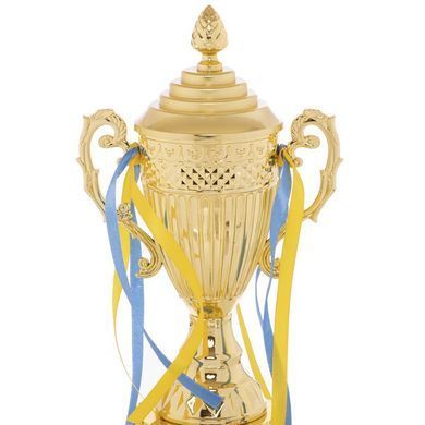 Кубок спортивний нагородний Zelart Carved QY078C висота 37см золотий
